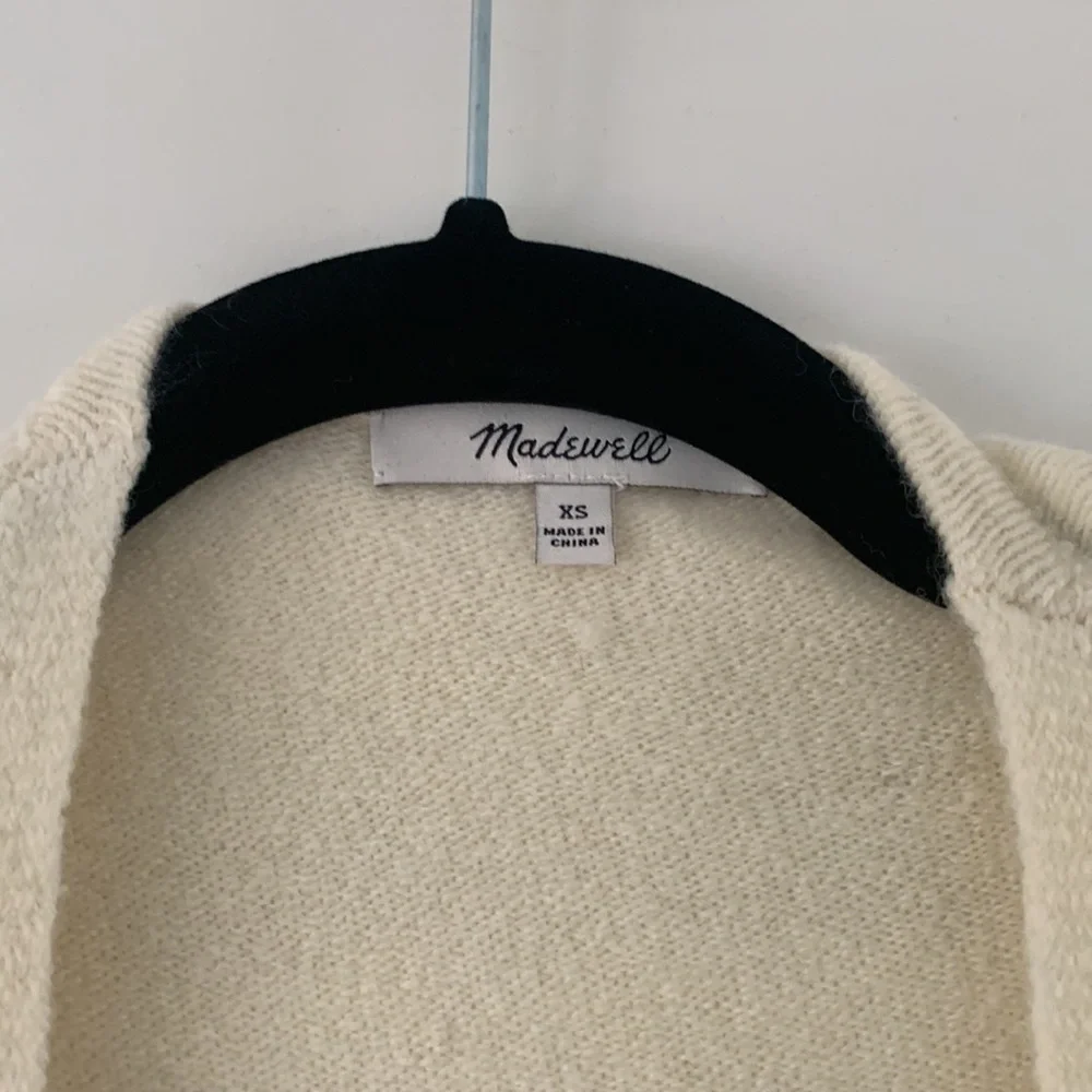 NWOT Madewell Kent Color Block Cardigan - XS